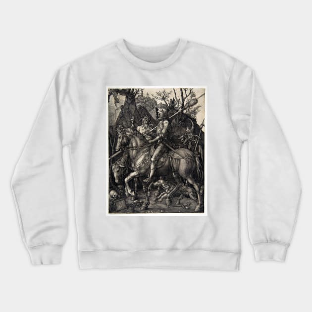 Albrecht Dürer Knight, Death and the Devil Crewneck Sweatshirt by pdpress